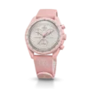 Moonswatch Light Pink/White Rubber Moonswatch Light Pink/White Rubber